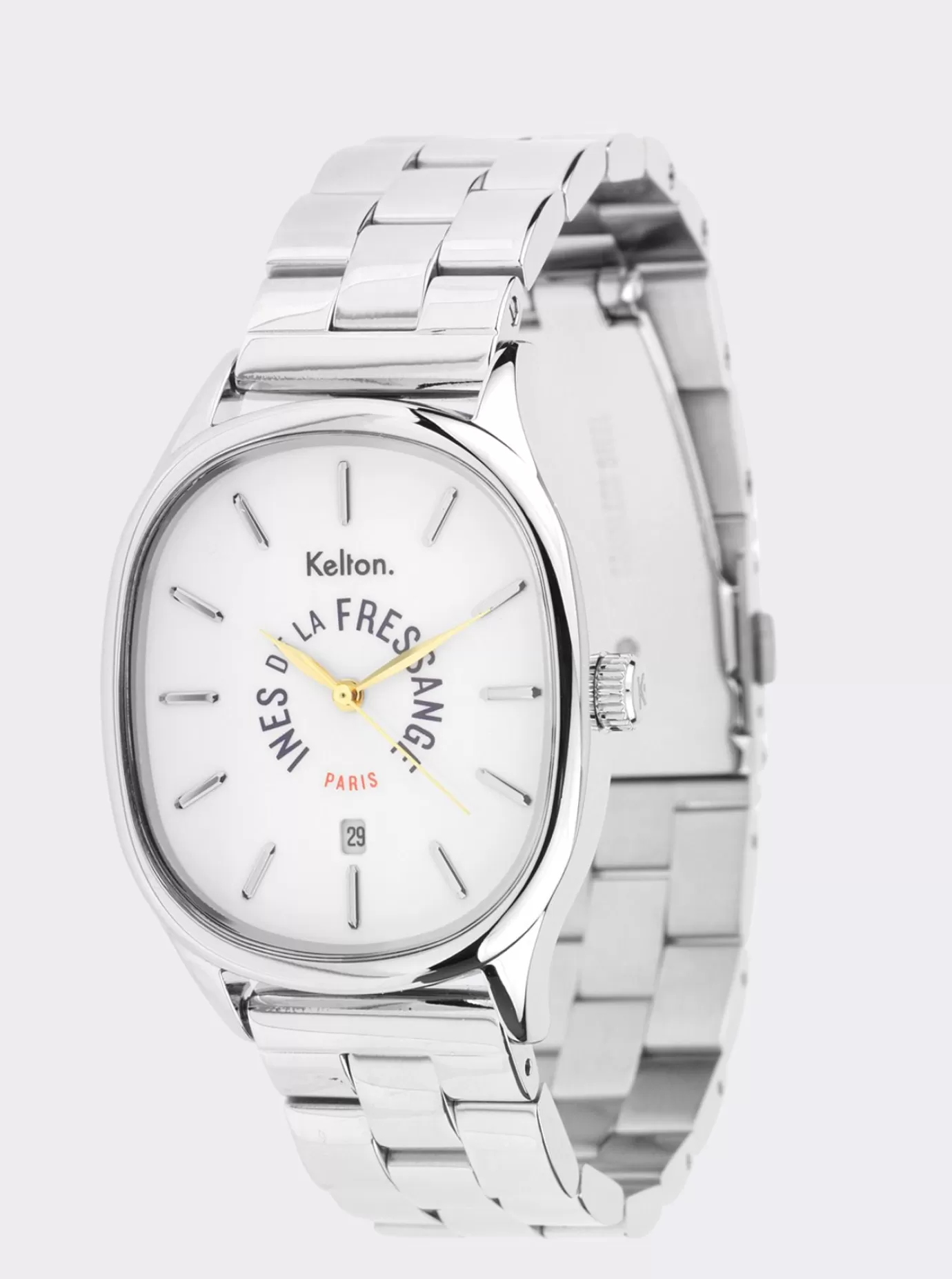 Ines De La Fressange Paris Montre Grande Colorama silver Kelton x