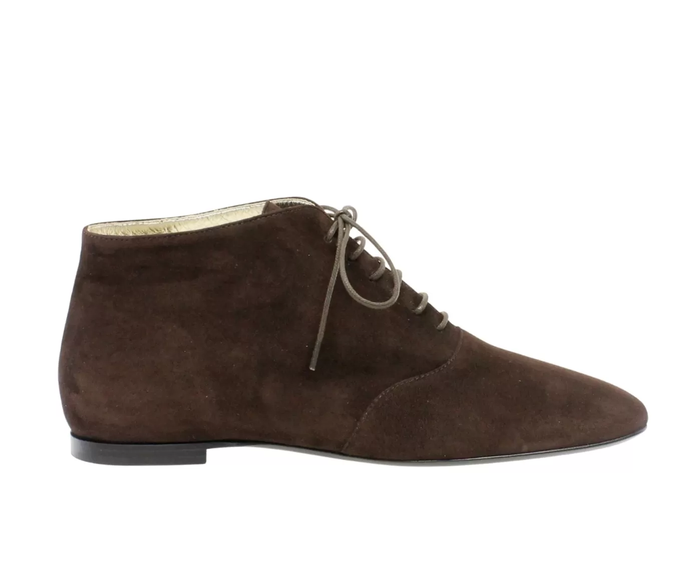 Ines De La Fressange Paris Richelieu en cuir suédé marron